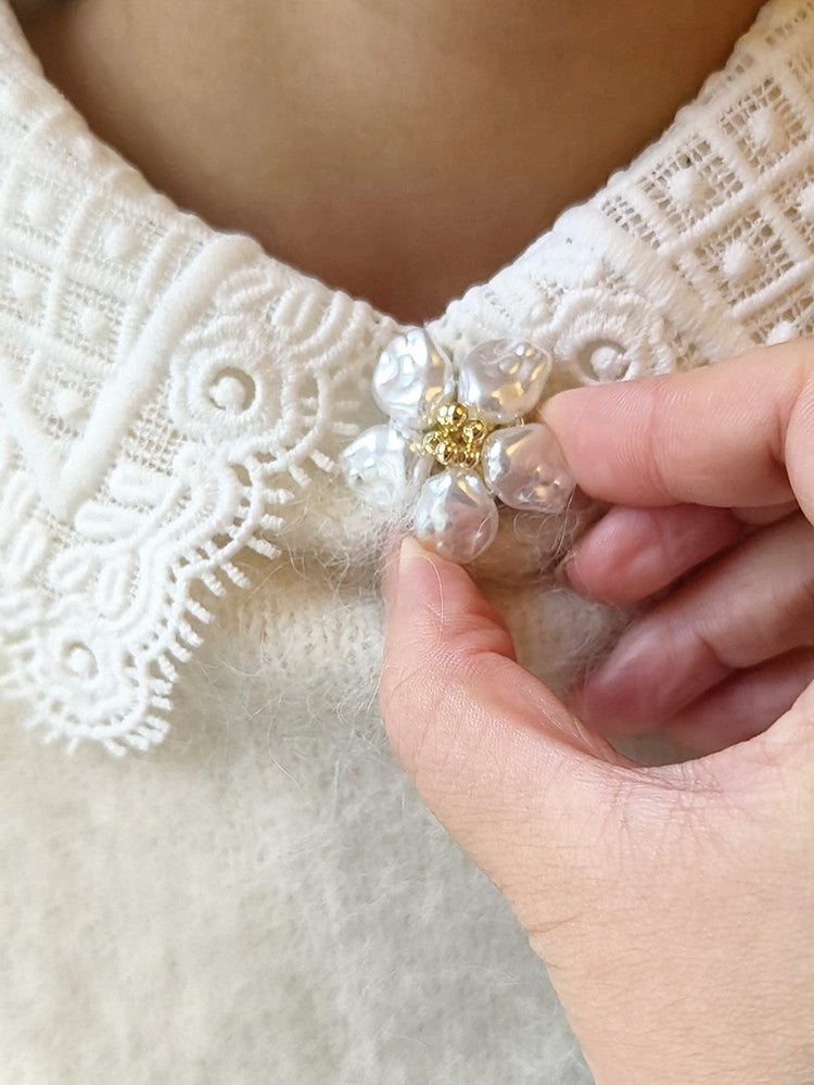 Nacre Flower | 1 Set 2 Pieces