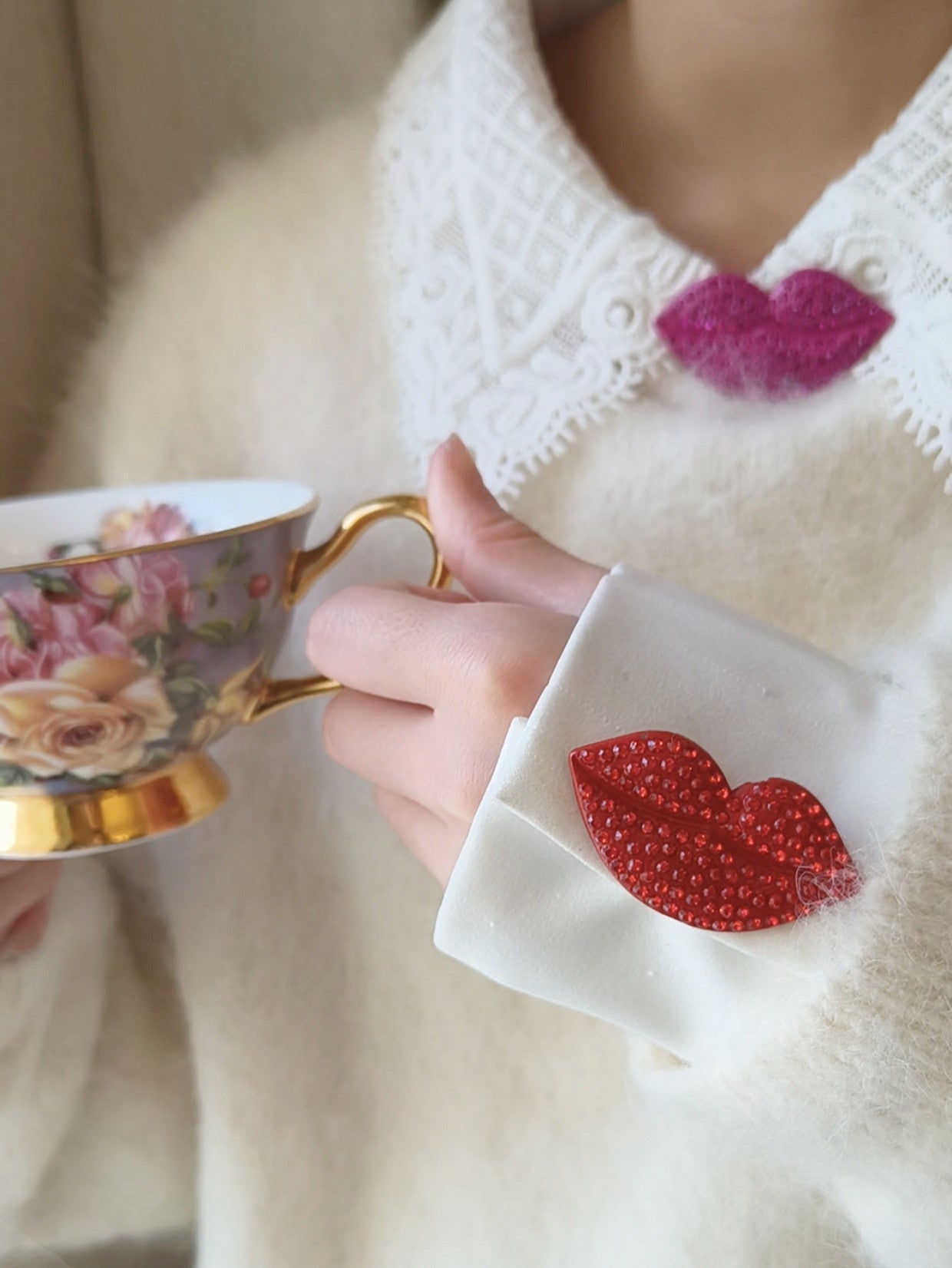Cherry kiss | 1 Set 2 Pieces