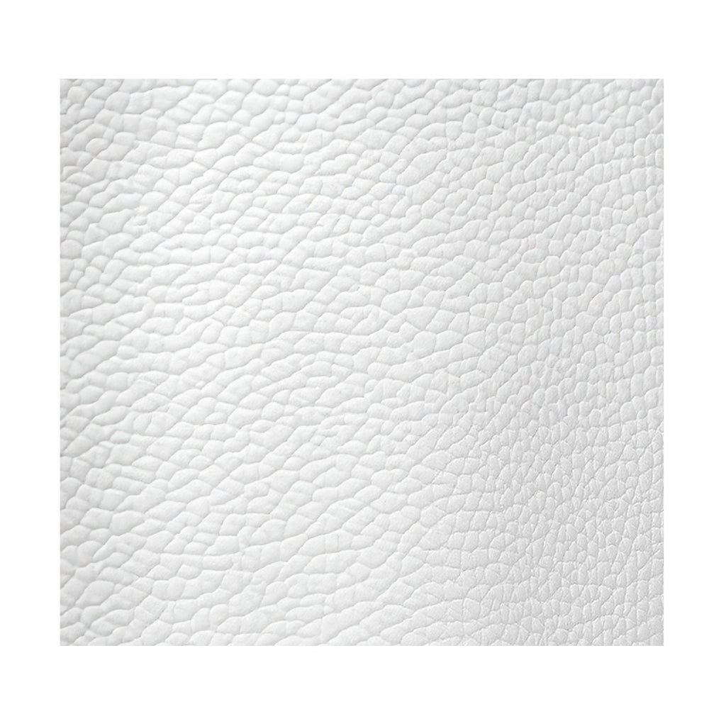 White Smooth Grained Leather