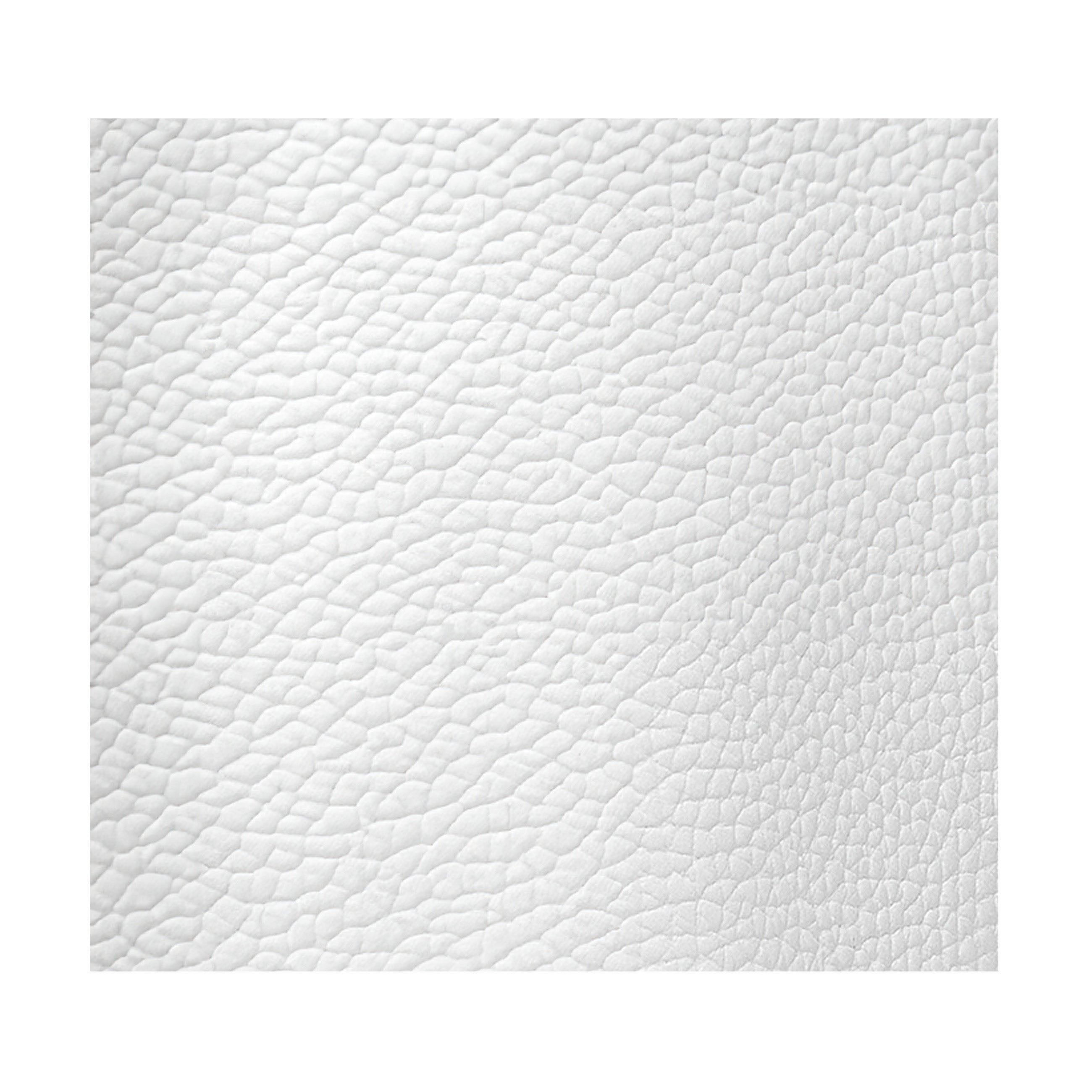 White Smooth Grained Leather
